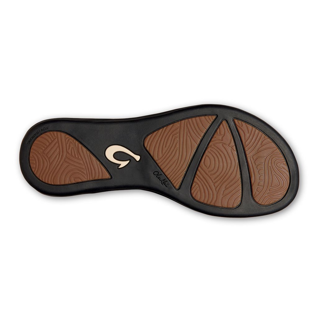 Women's Olukai Ho ōpio Sandals Black | KFTMHUE-46