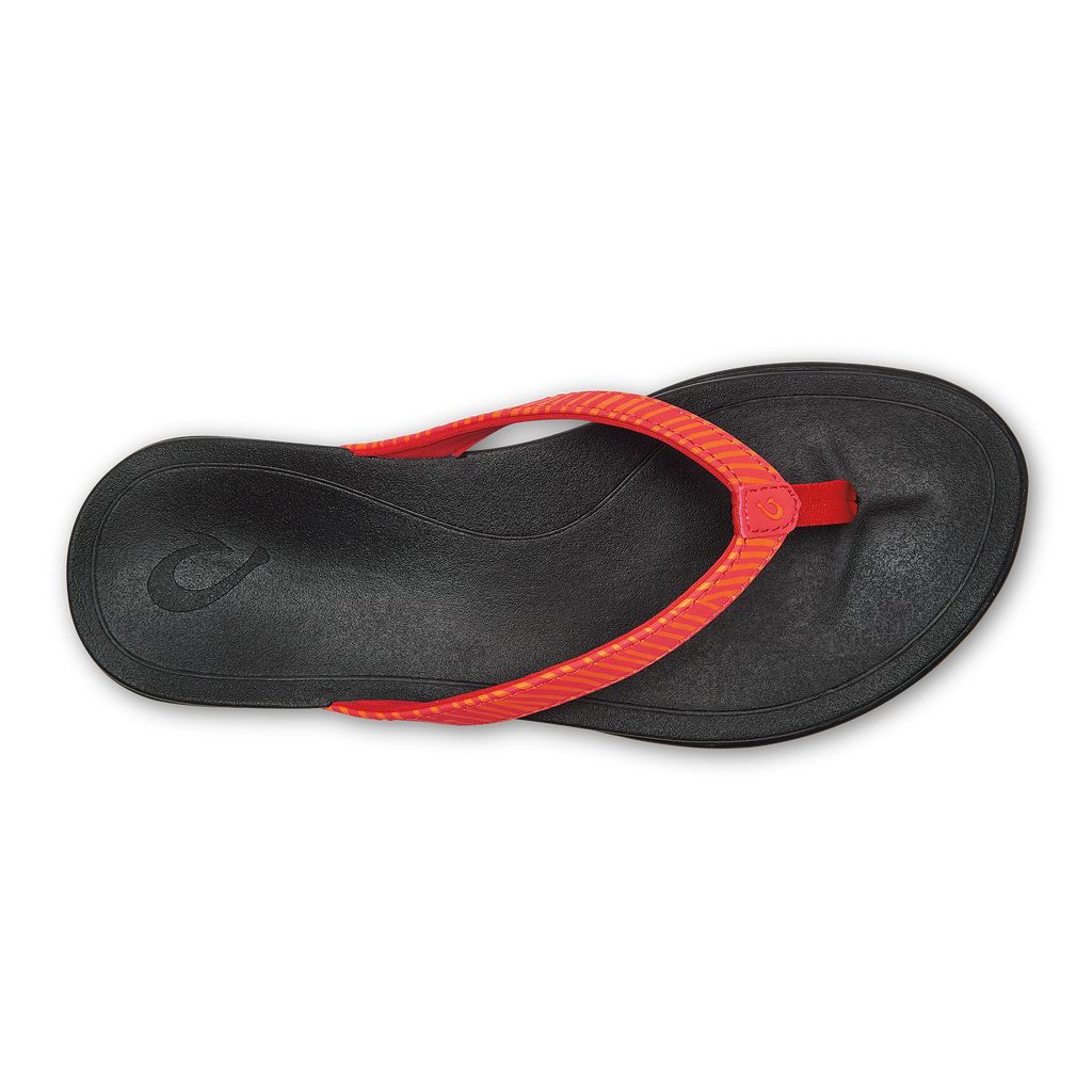 Women's Olukai Ho ōpio Sandals Black | ONUXGQZ-76