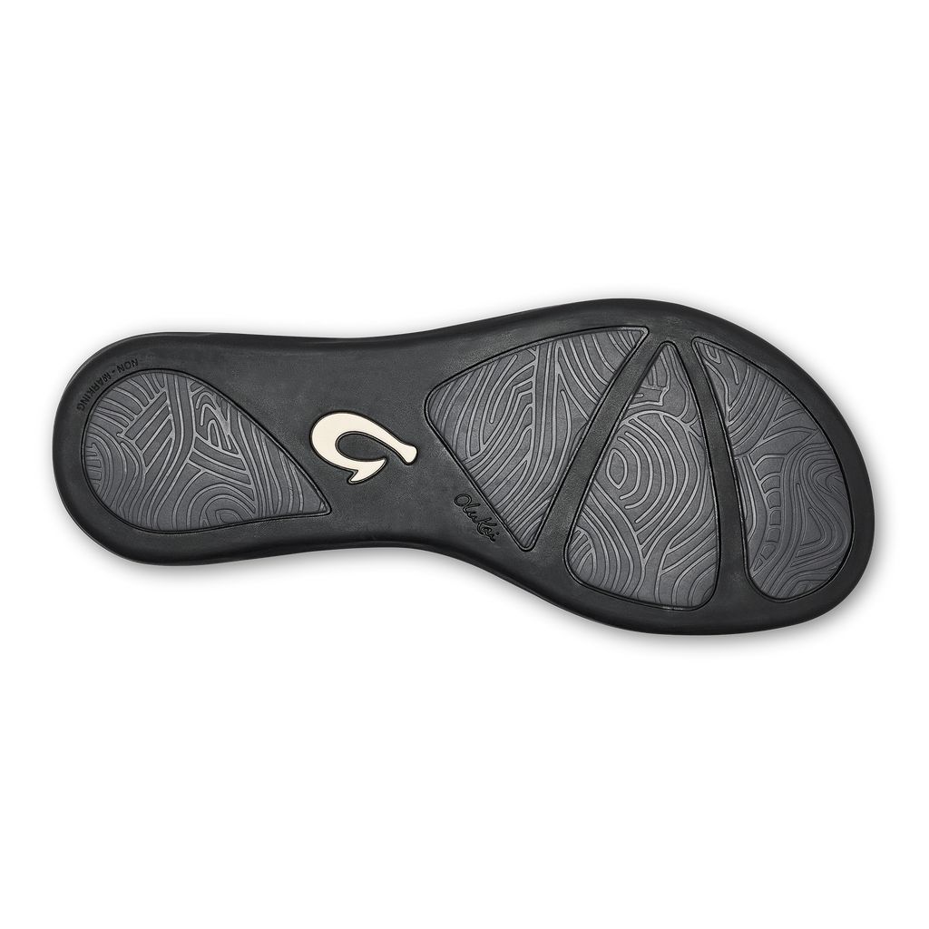 Women's Olukai Honu Sandals Black | ZCVPUEJ-84