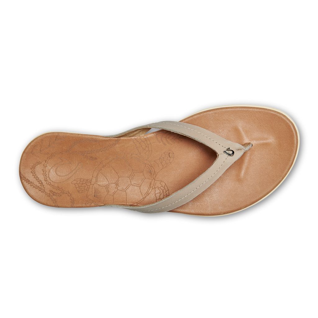 Women's Olukai Honu Sandals Brown | SEPZRYG-16