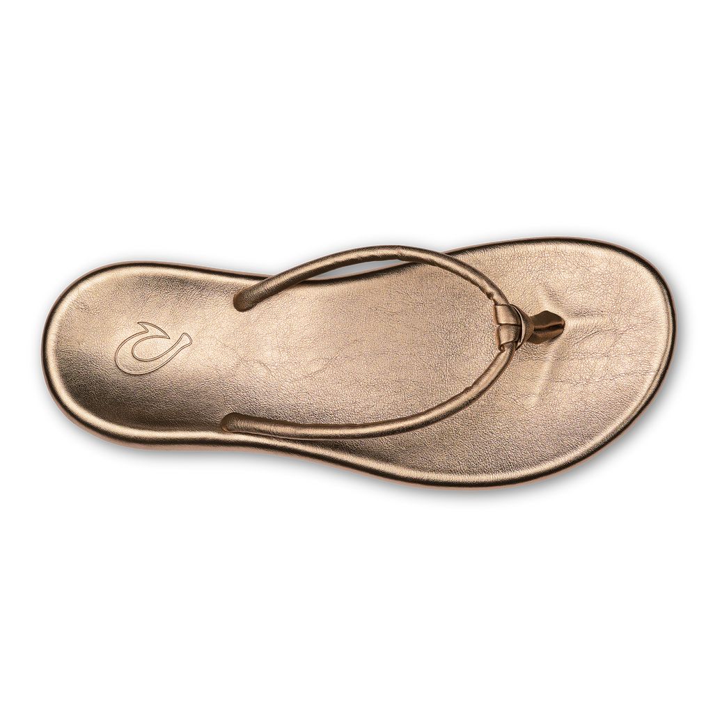 Women's Olukai Huawai Sandals Gold | FEMYBPL-95