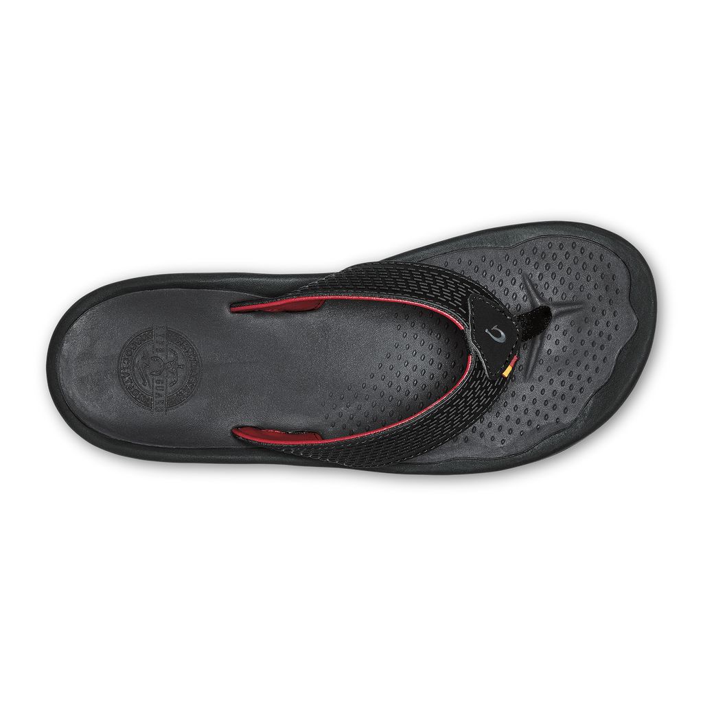 Women's Olukai Imaka Sandals Black | FVZMCKA-48