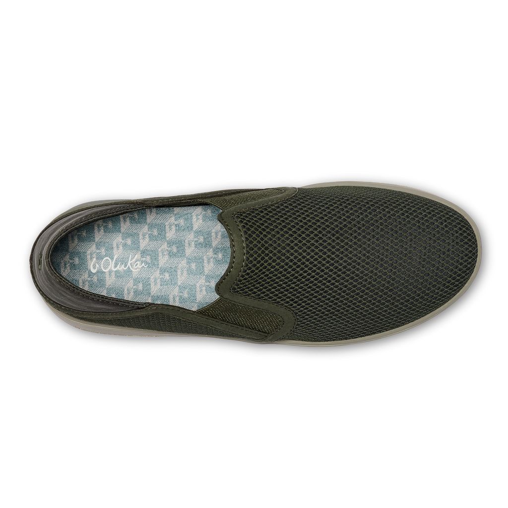 Women's Olukai Ki ihele Slippers Black | BHWLQAN-84