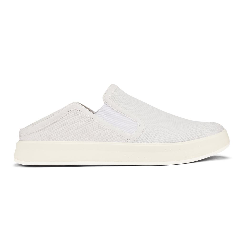 Women's Olukai Ki ihele Slippers White | OJLRUYX-89