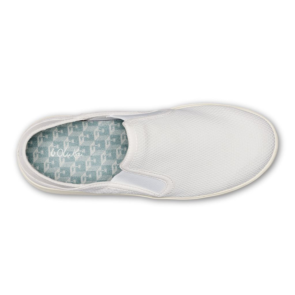 Women's Olukai Ki ihele Slippers White | OJLRUYX-89