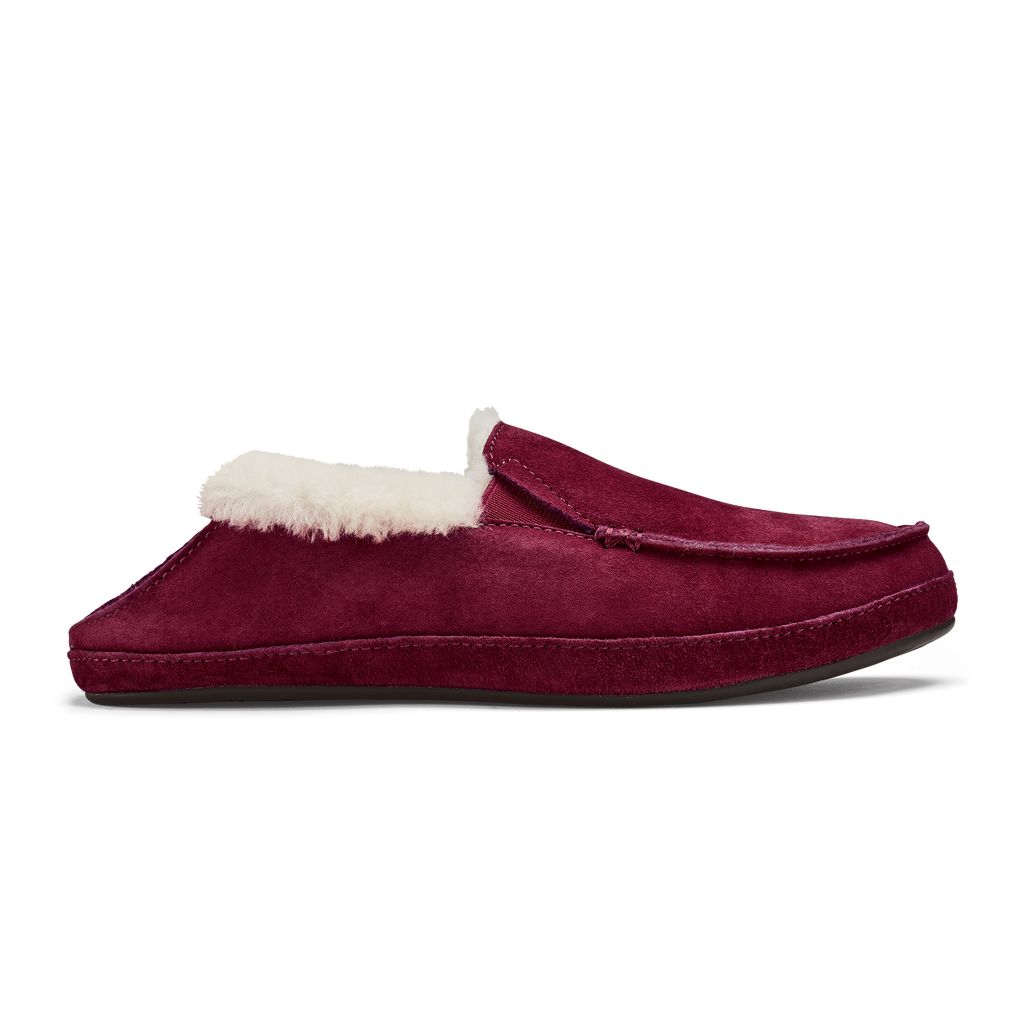 Women's Olukai Ku una Slippers Deep Purple | BEDSGLR-75