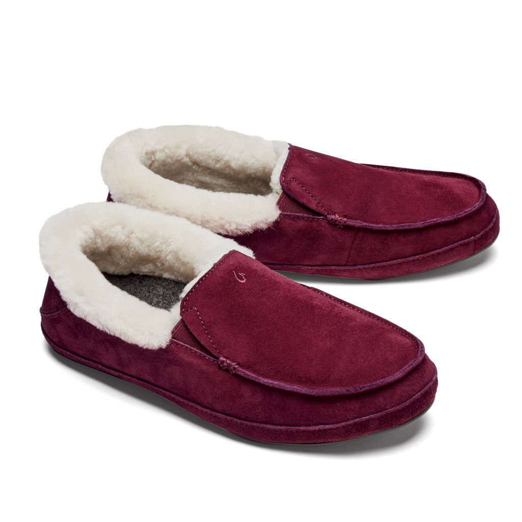 Women's Olukai Ku una Slippers Deep Purple | BEDSGLR-75