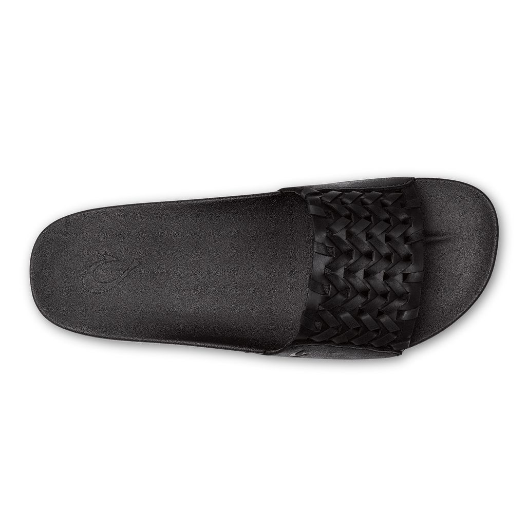 Women's Olukai Kāmola Sandals Black | RLGCVPI-86