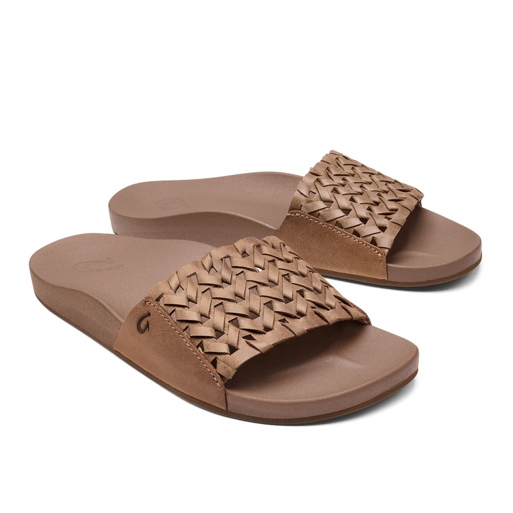 Women's Olukai Kāmola Sandals Brown | YQVTGKZ-49