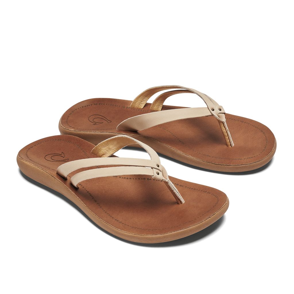 Women's Olukai Kāpehe Luana Sandals Brown | KWDNEZG-10