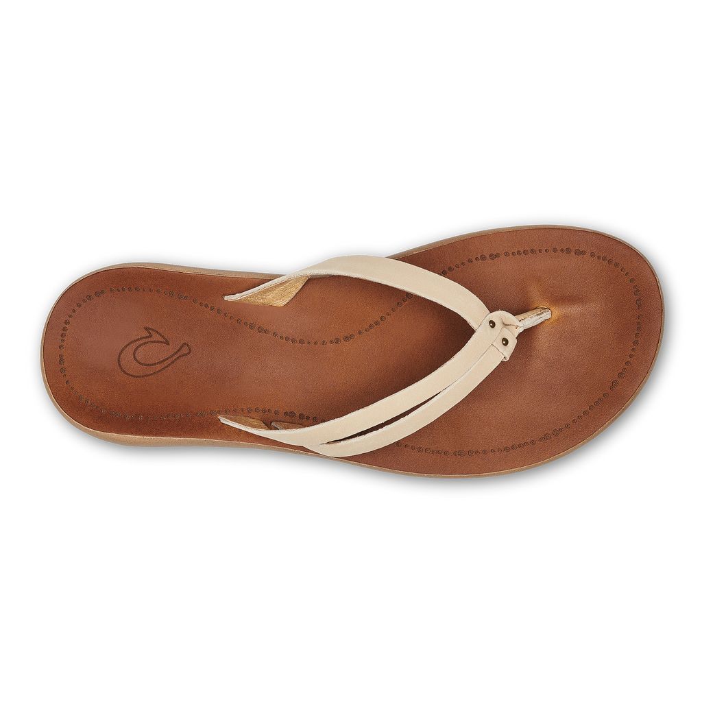 Women's Olukai Kāpehe Luana Sandals Brown | KWDNEZG-10