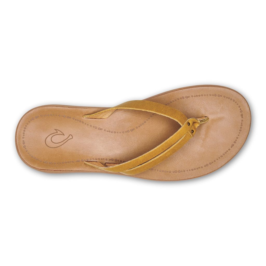 Women's Olukai Kāpehe Luana Sandals Brown | XFKTLUD-06