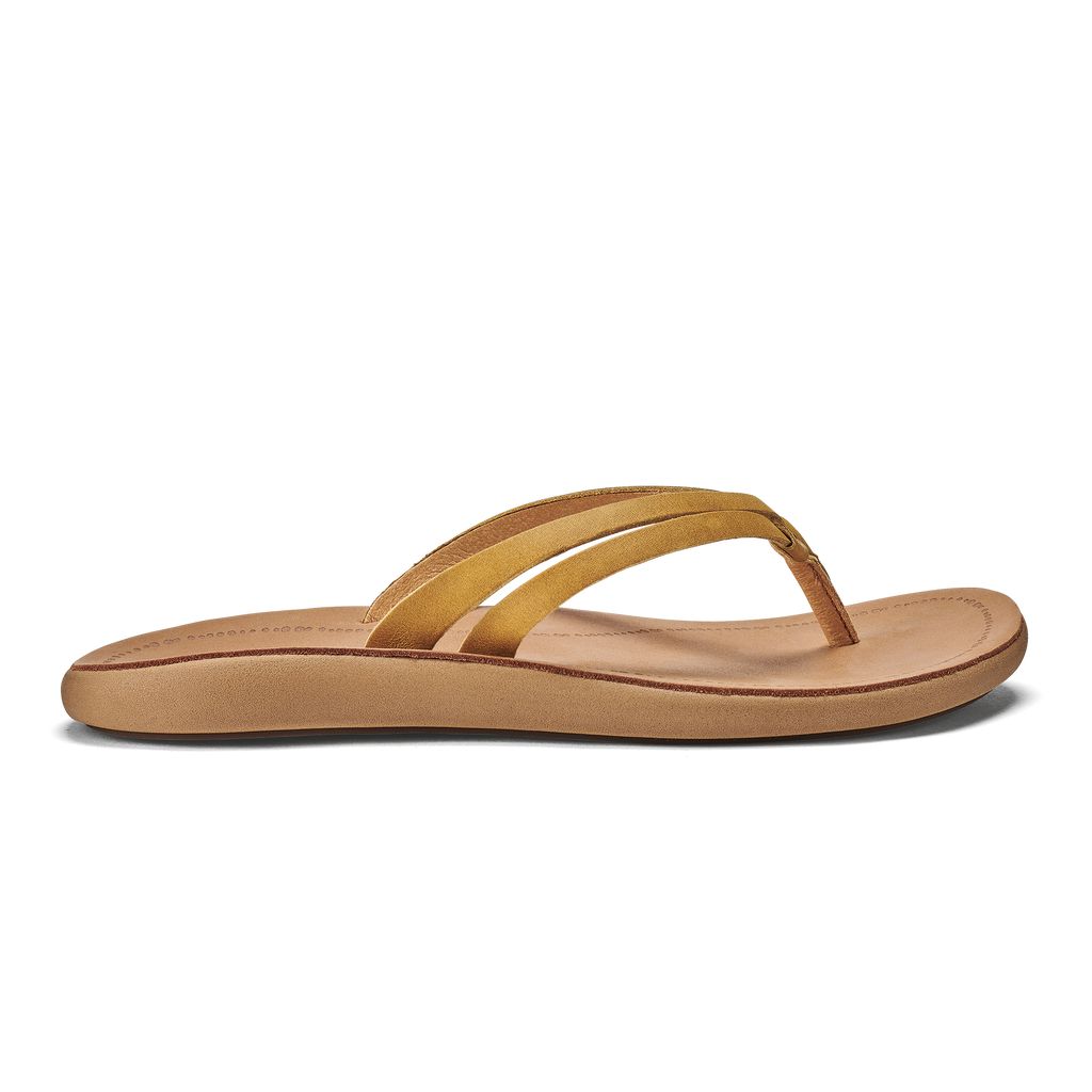 Women\'s Olukai Kāpehe Luana Sandals Brown | XFKTLUD-06