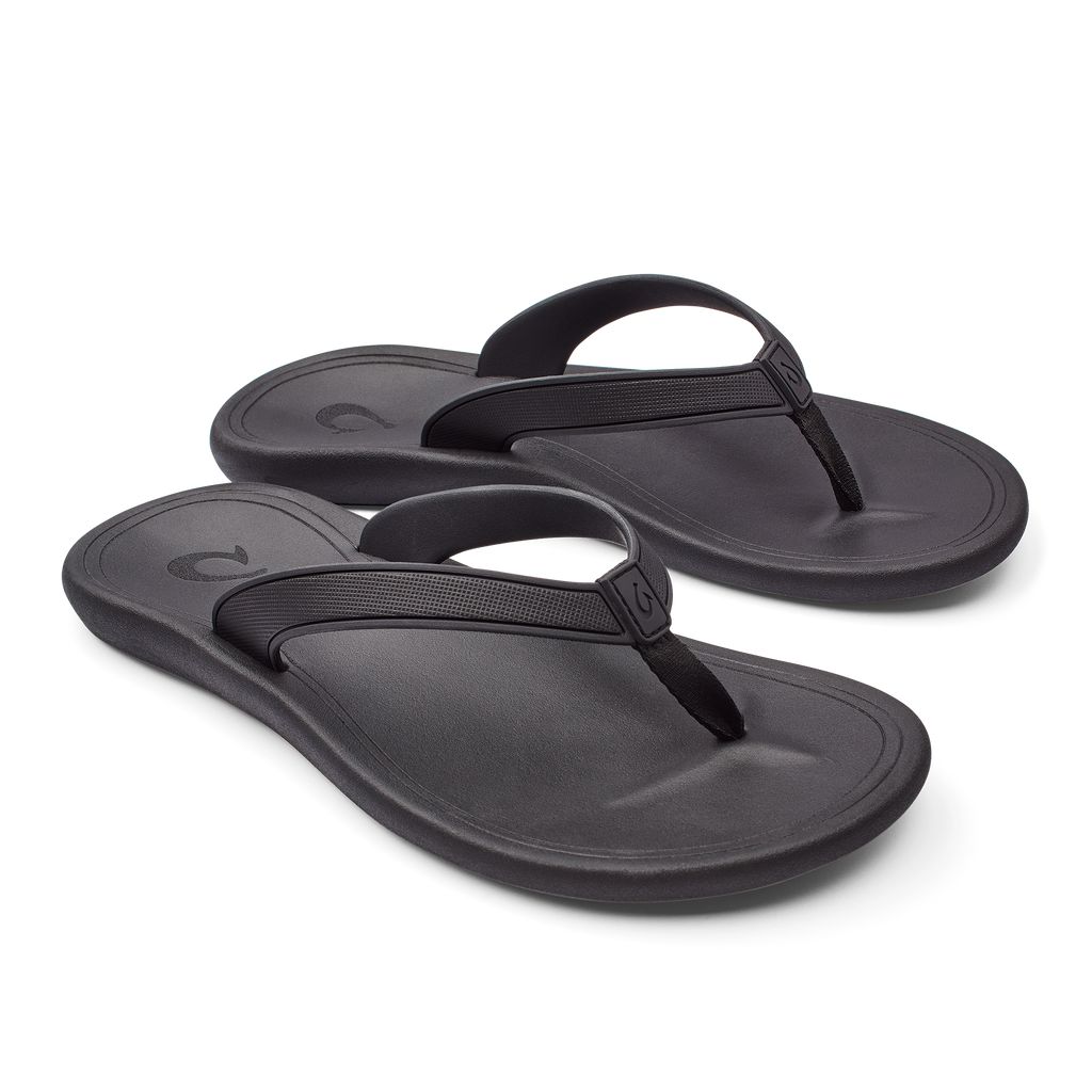 Women's Olukai Kāpehe Sandals Black | UYNLRQB-10