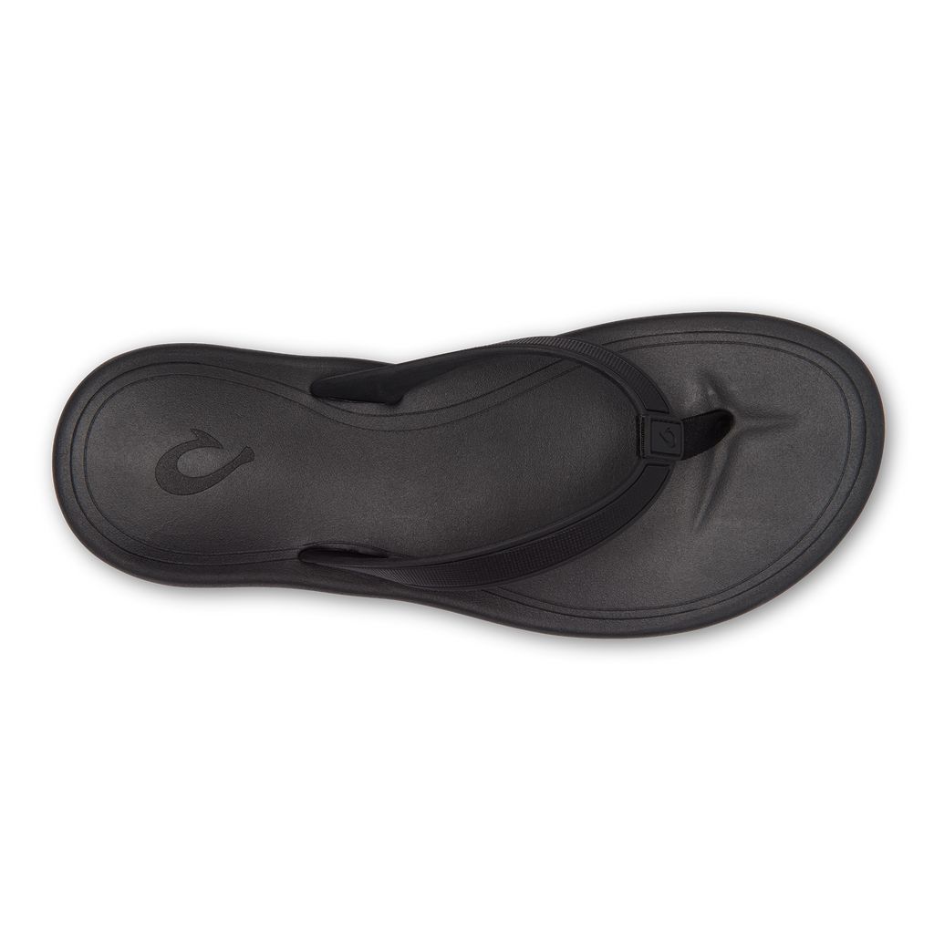 Women's Olukai Kāpehe Sandals Black | UYNLRQB-10