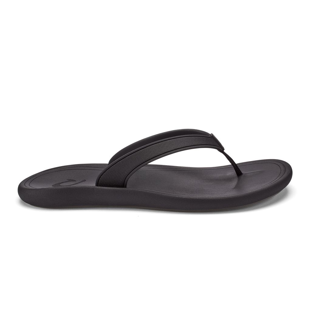 Women\'s Olukai Kāpehe Sandals Black | UYNLRQB-10