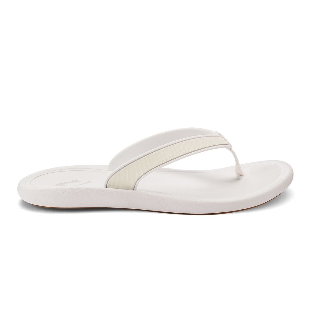 Women\'s Olukai Kāpehe Sandals White | QGAKMVZ-40