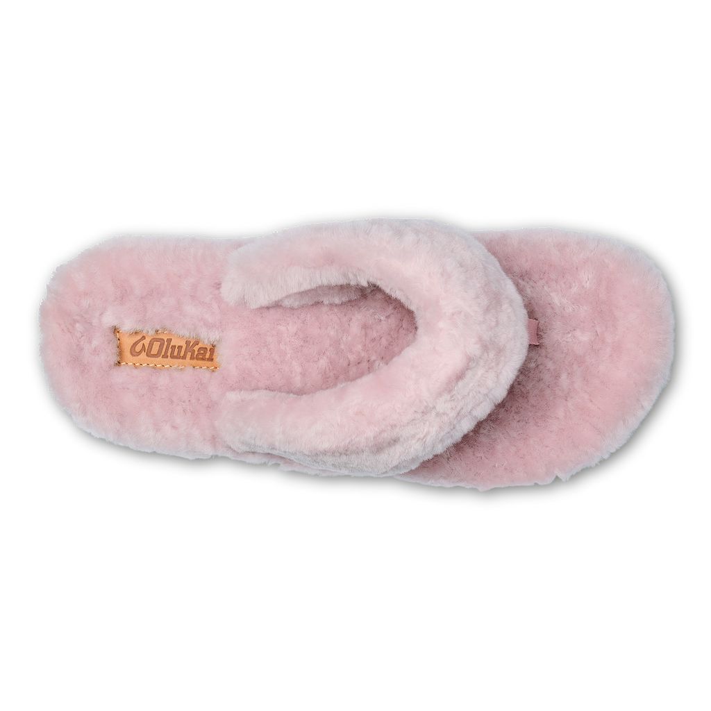 Women's Olukai Kīpe'a Heu Slippers Pink | DSMETVJ-40