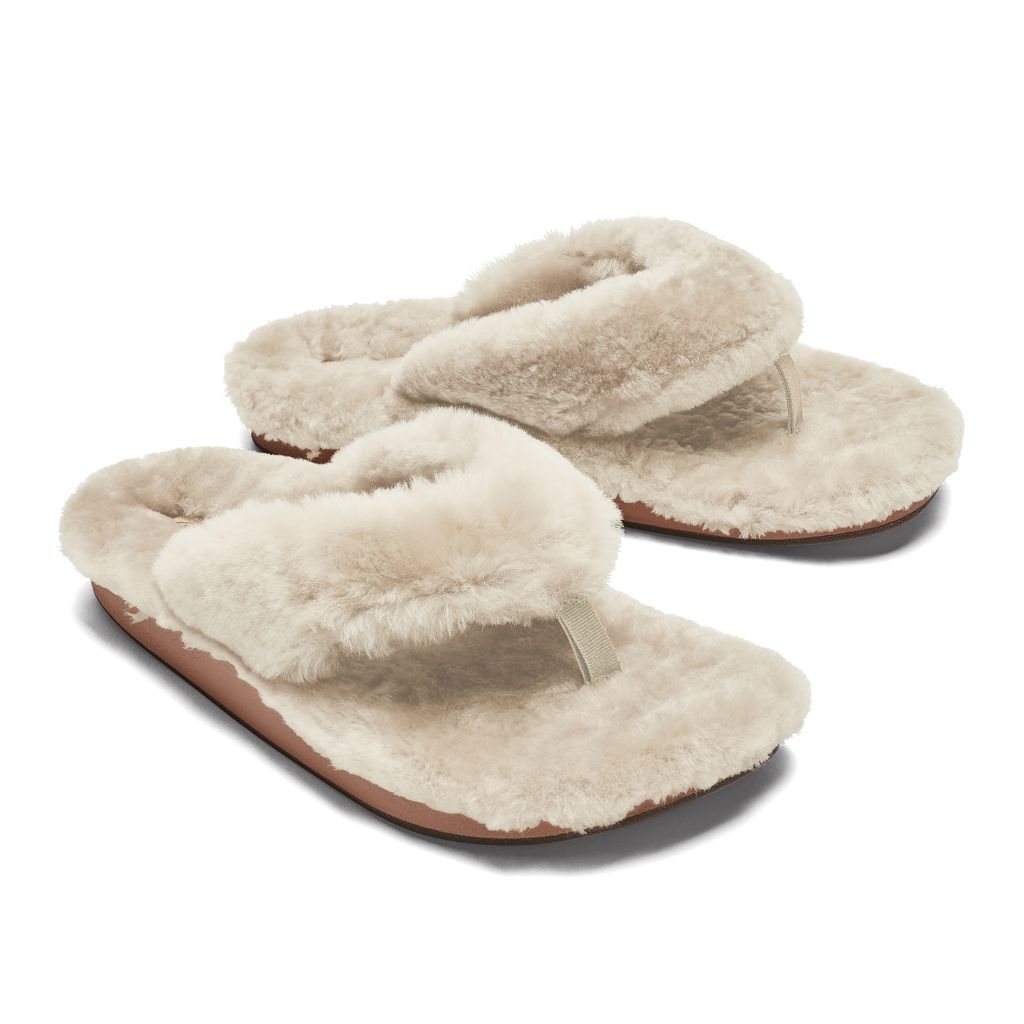 Women's Olukai Kīpe'a Heu Slippers White | VOHLBUS-62