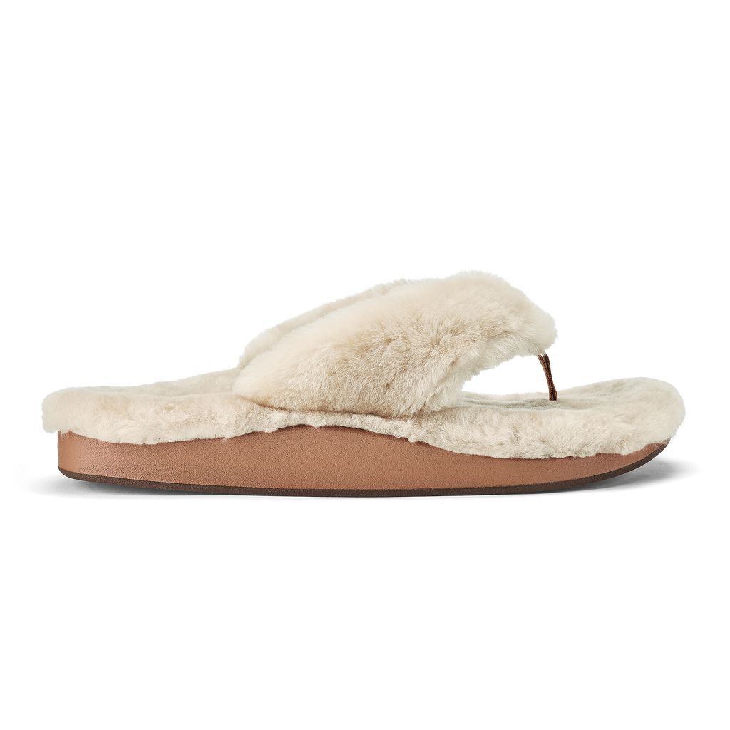 Women\'s Olukai Kīpe\'a Heu Slippers White | VOHLBUS-62