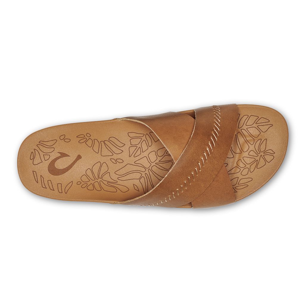 Women's Olukai Kīpe a Olu Slippers Brown | JUGIACV-86