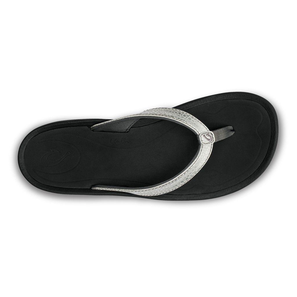 Women's Olukai Kūlapa Kai Sandals Silver | HYQBFKW-28