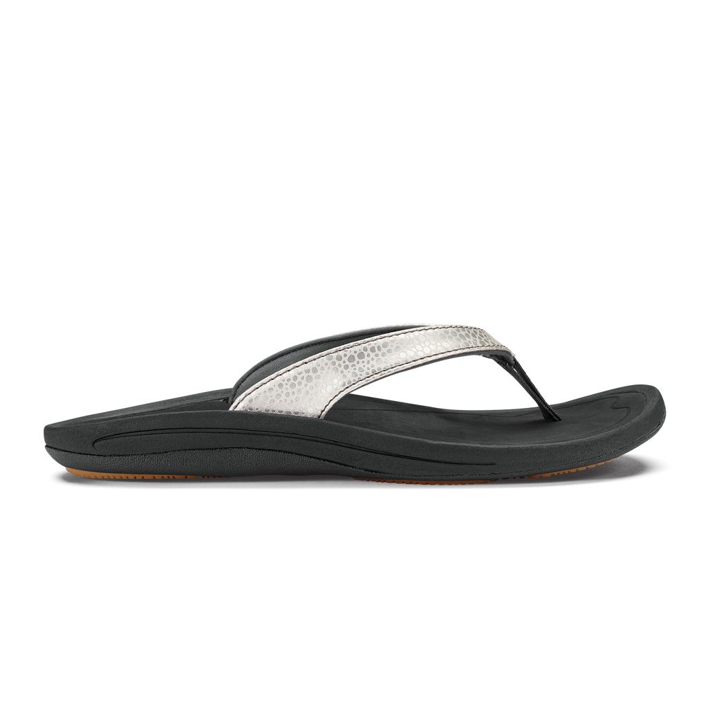 Women\'s Olukai Kūlapa Kai Sandals Silver | HYQBFKW-28