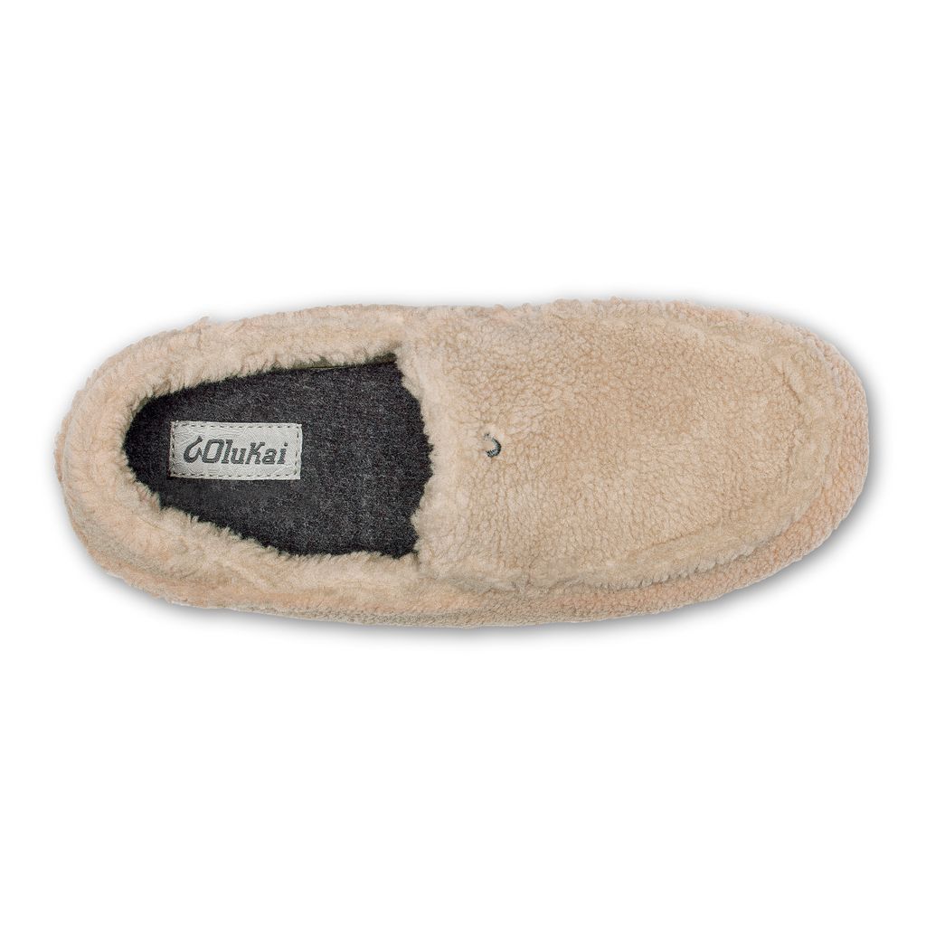 Women's Olukai Nohea Heu Slippers Beige | FPYICVA-68