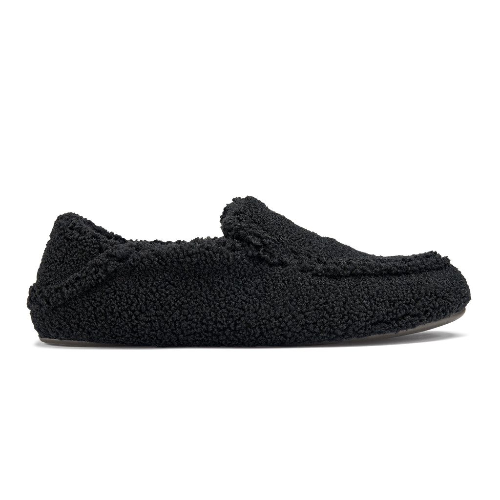 Women\'s Olukai Nohea Heu Slippers Black | PUVNOCD-51