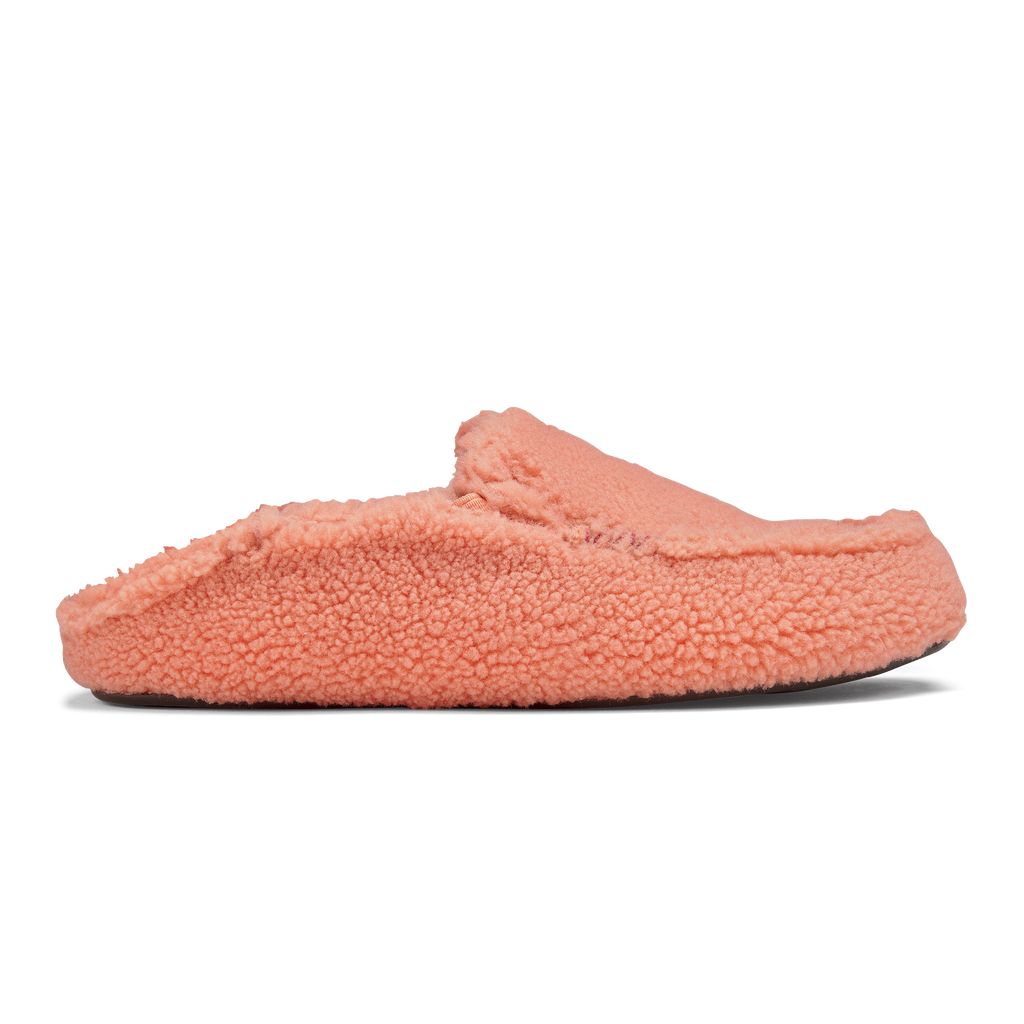 Women's Olukai Nohea Heu Slippers Pink | SMFBNXV-54