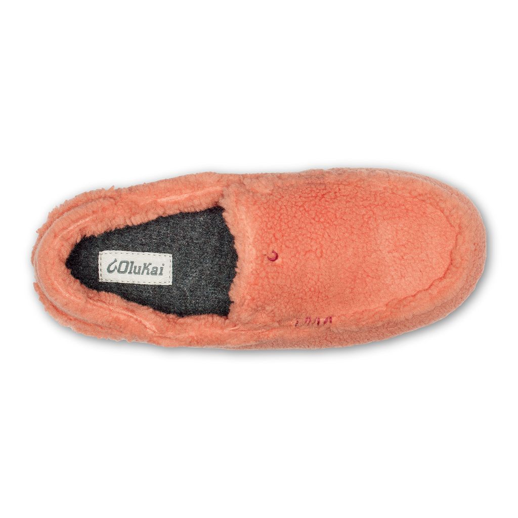 Women's Olukai Nohea Heu Slippers Pink | SMFBNXV-54