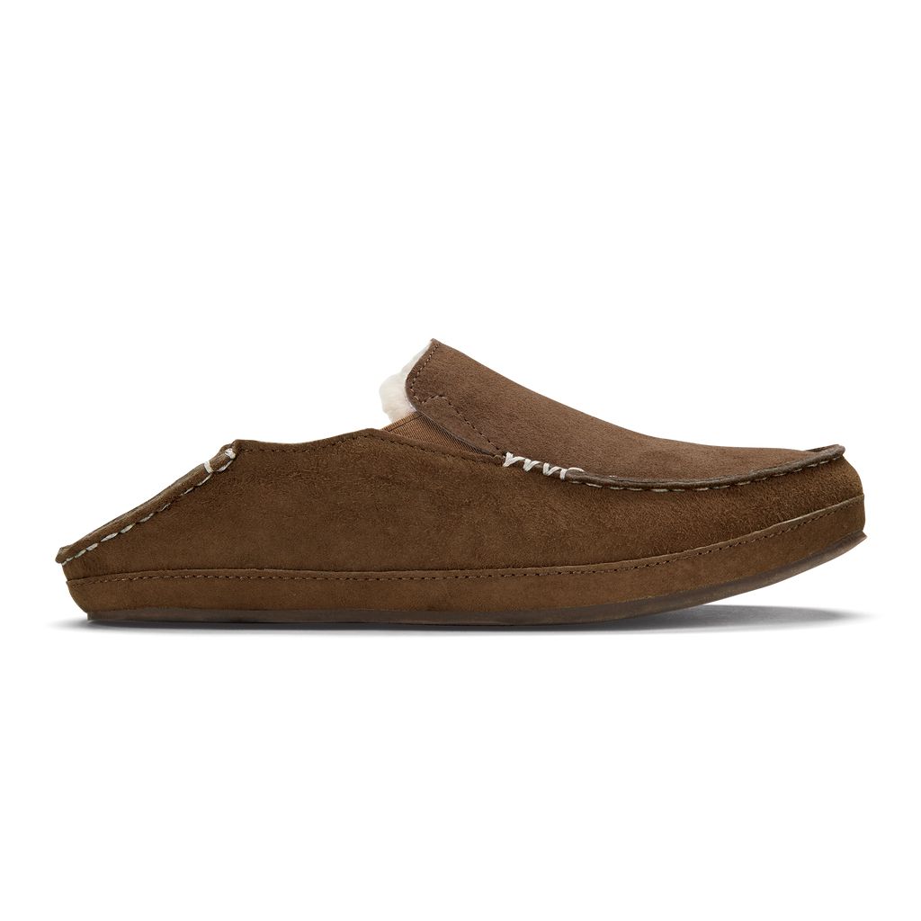 Women's Olukai Nohea Slippers Coffee | WZHKEJI-31