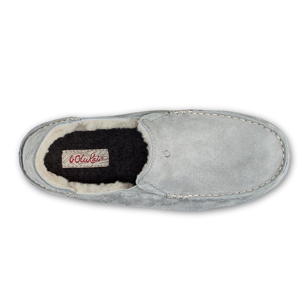 Women's Olukai Nohea Slippers Grey | KVMNLDA-60