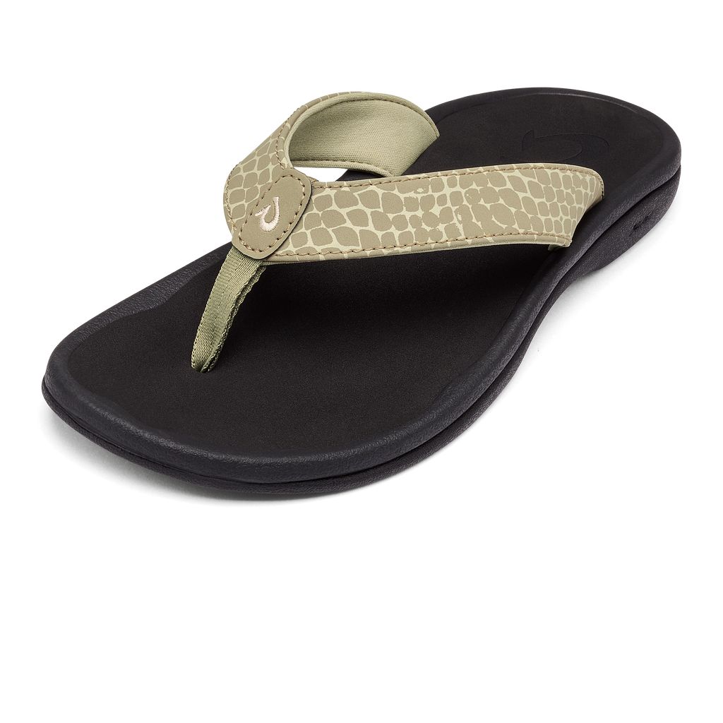 Women's Olukai Ohana Pa i Sandals Black | YTISNFQ-47