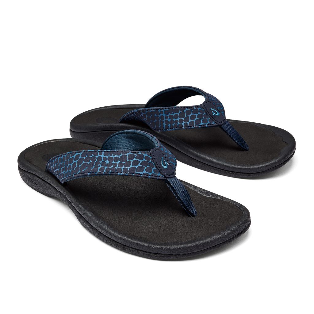 Women's Olukai Ohana Pa i Sandals Blue | GCNUSPL-50