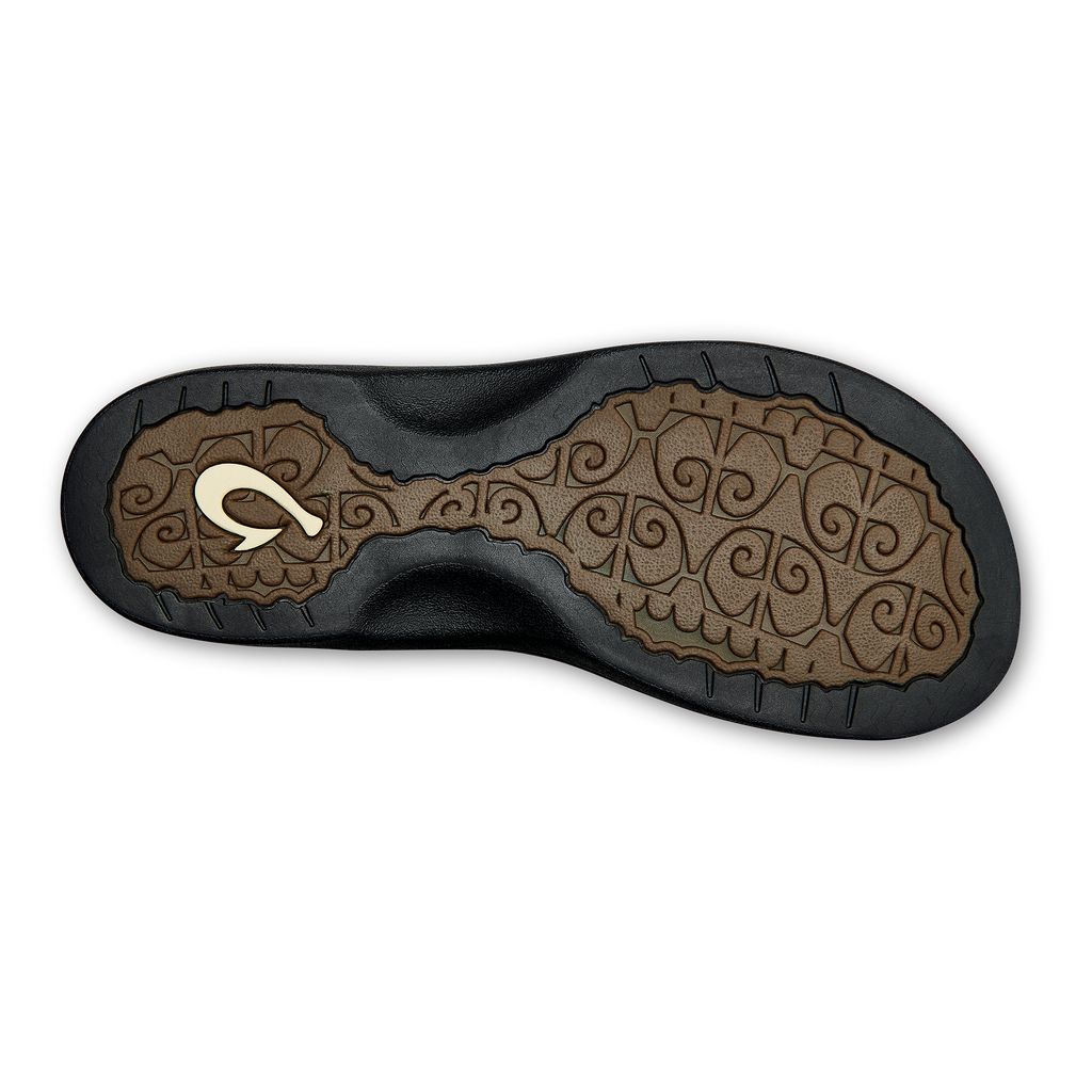 Women's Olukai Ohana Sandals Black | CJYVQRK-90