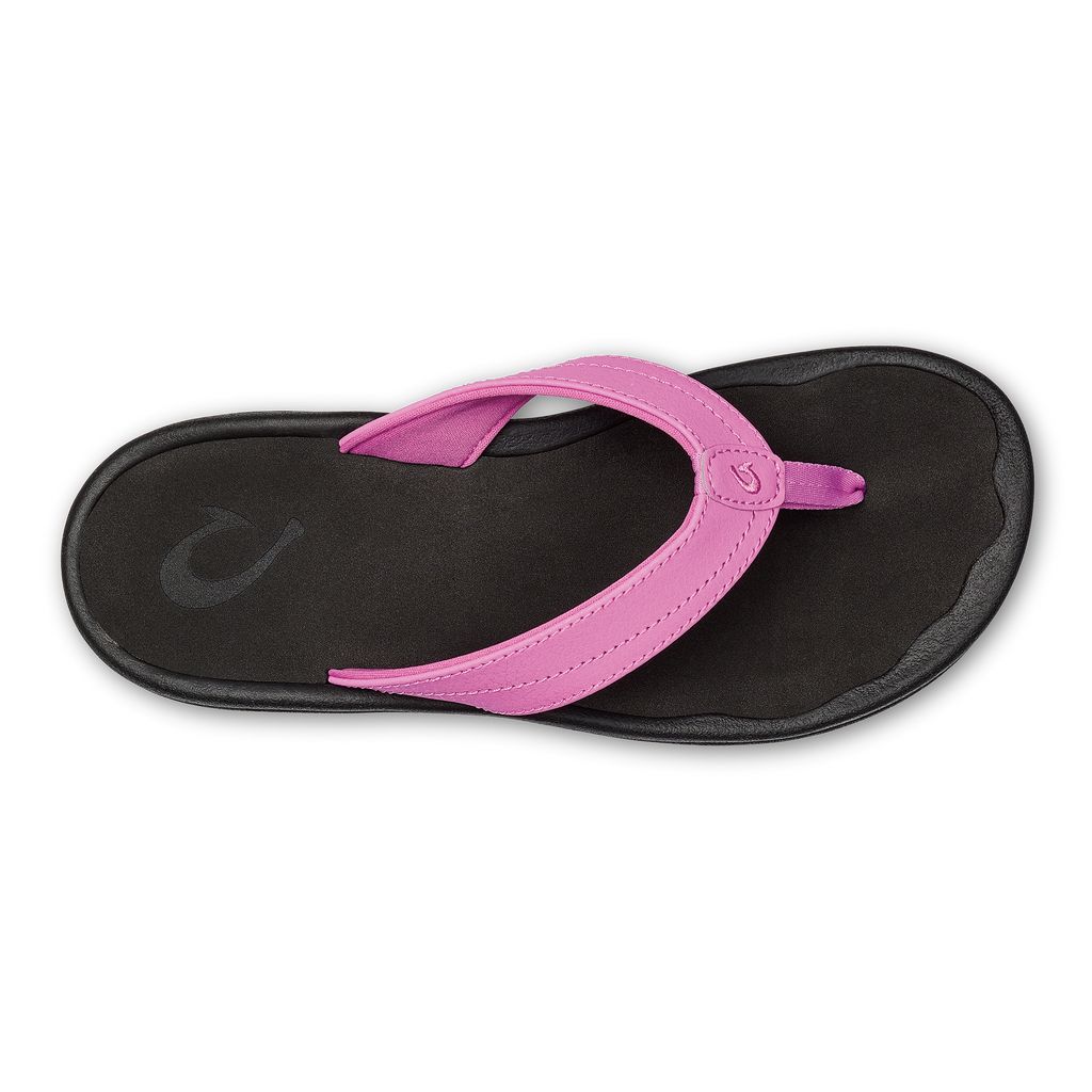 Women's Olukai Ohana Sandals Black | ZYFVAPB-56