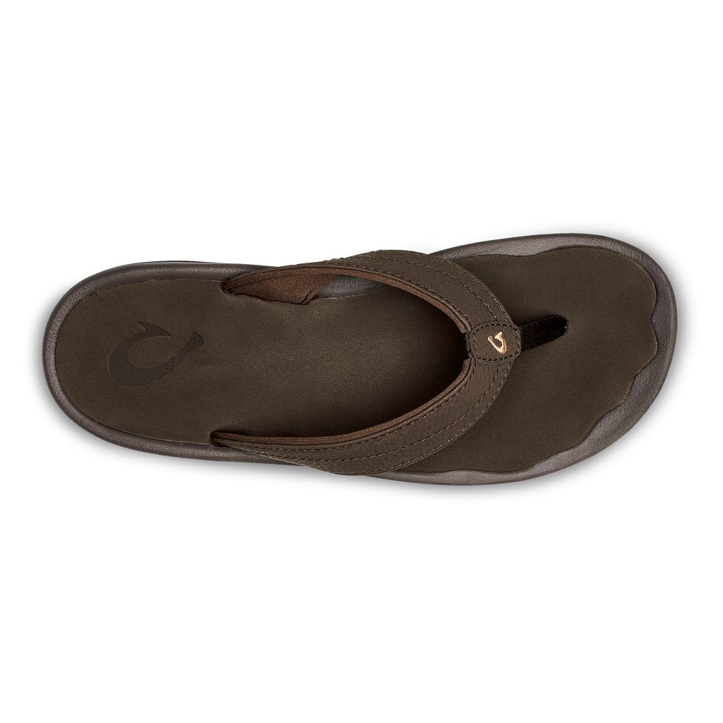 Women's Olukai Ohana Sandals Dark Brown | TMFGZPW-67