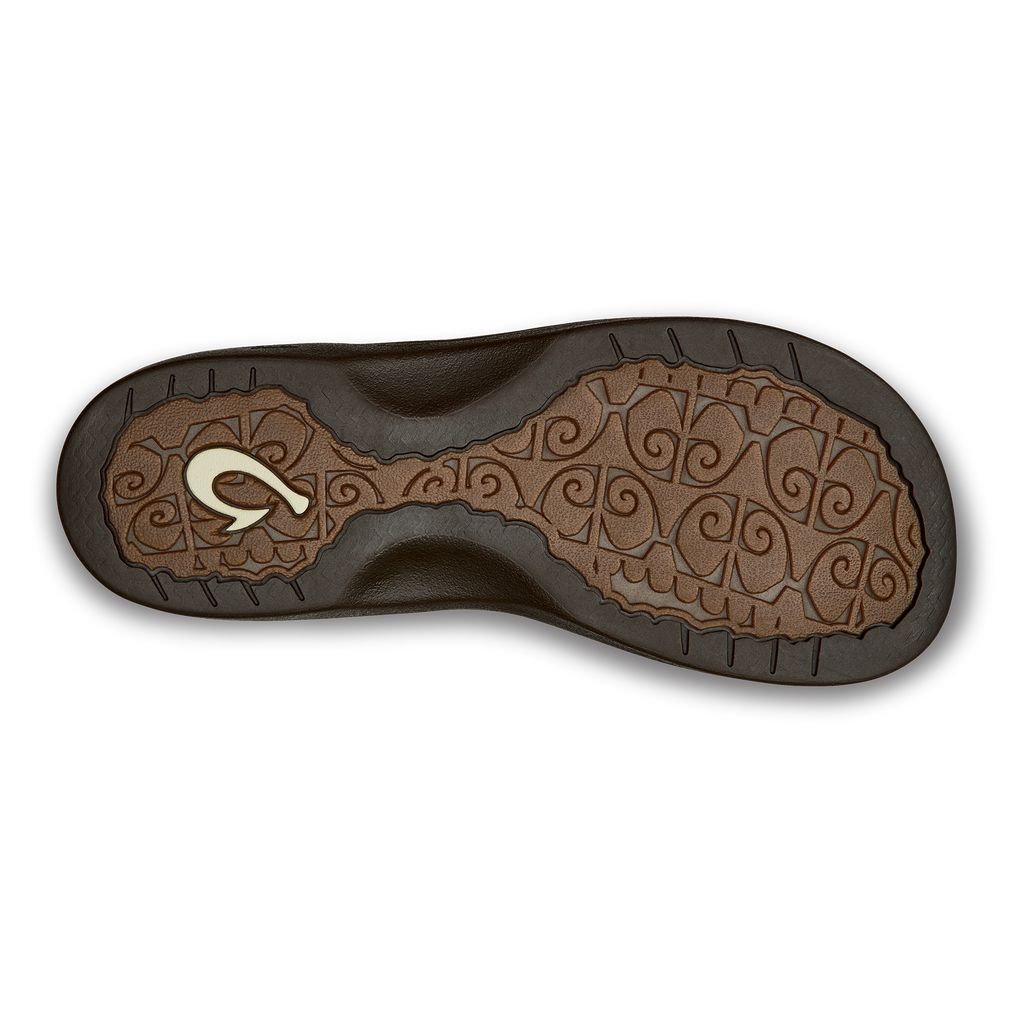 Women's Olukai Ohana Sandals Dark Brown | TMFGZPW-67