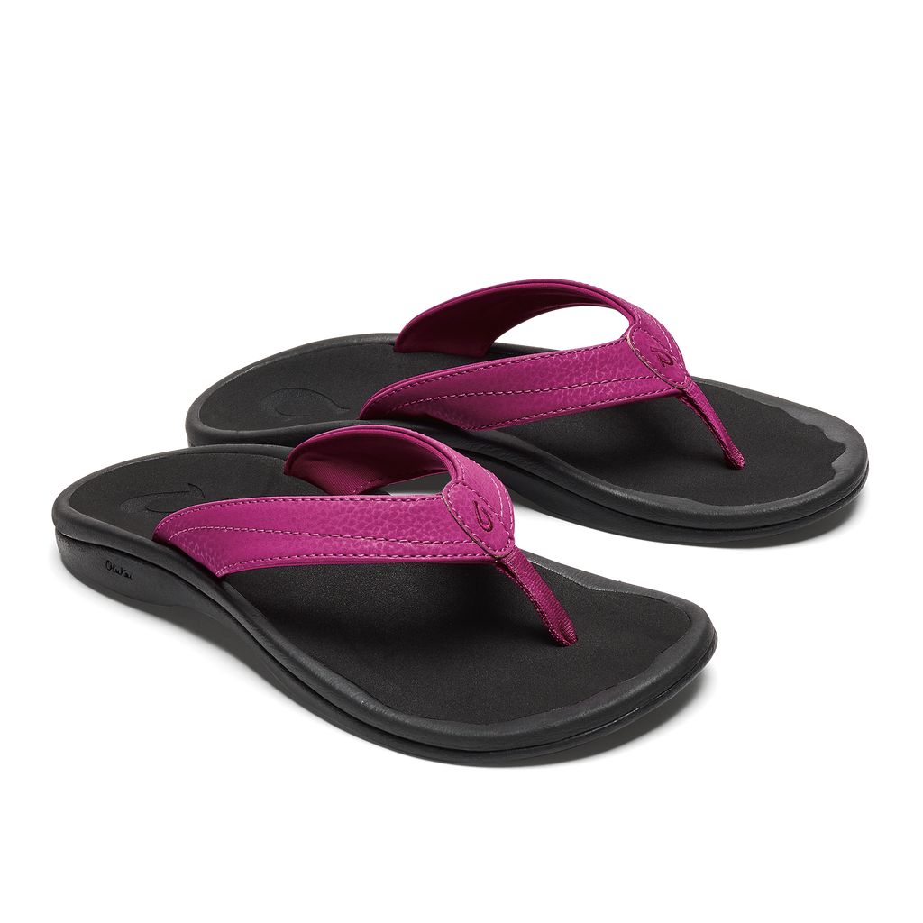 Women's Olukai Ohana Sandals Purple | JAXUWKG-86