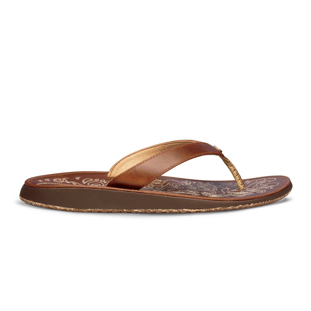 Women\'s Olukai Paniolo Sandals Beige | IXWASBC-63