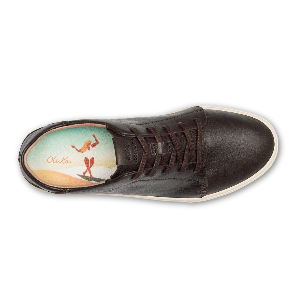 Women's Olukai Pehuea Lī Ili Sneakers Dark Brown | PXTFZWL-85