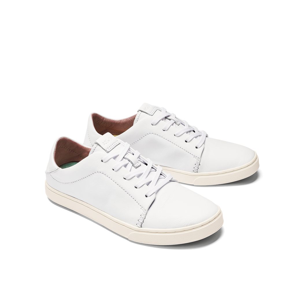 Women's Olukai Pehuea Lī Ili Sneakers White | IPOLHDE-73