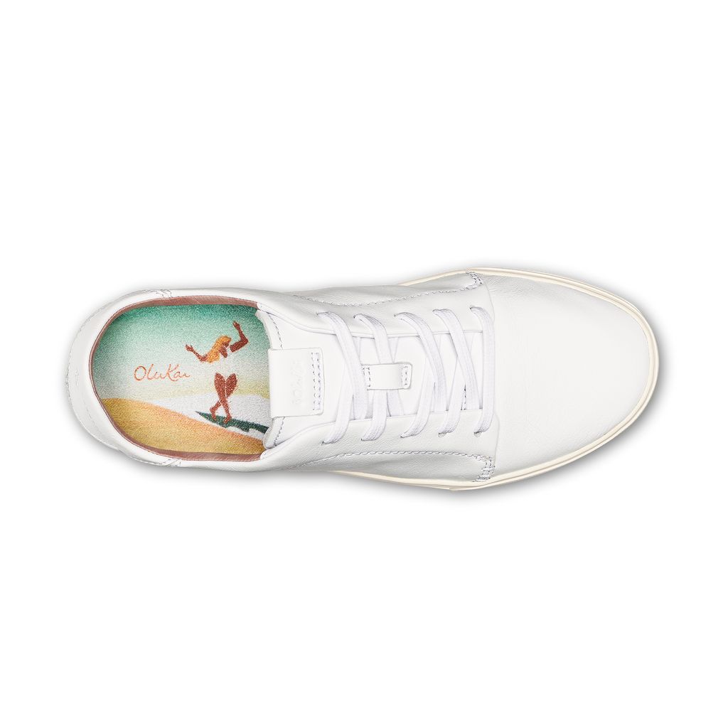 Women's Olukai Pehuea Lī Ili Sneakers White | IPOLHDE-73