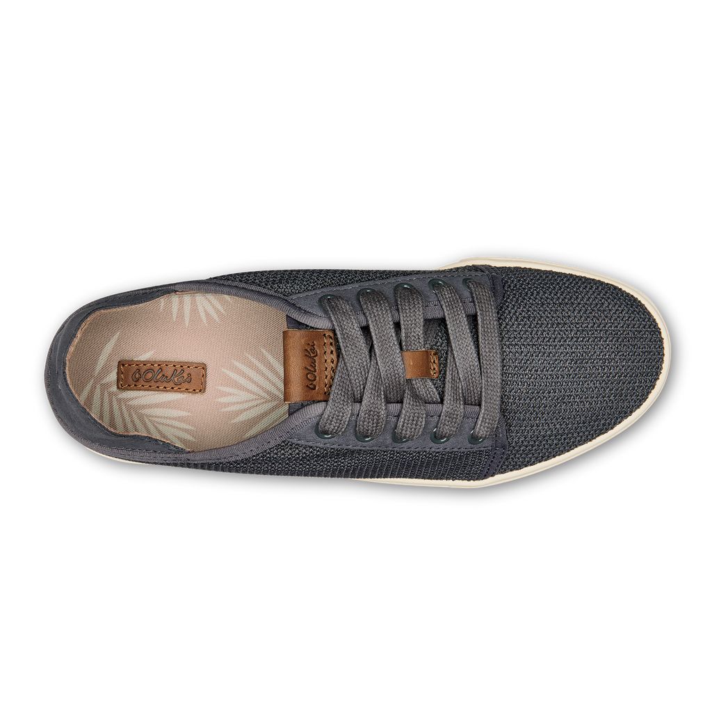 Women's Olukai Pehuea Lī Sneakers Dark Grey | WQDUSGE-67