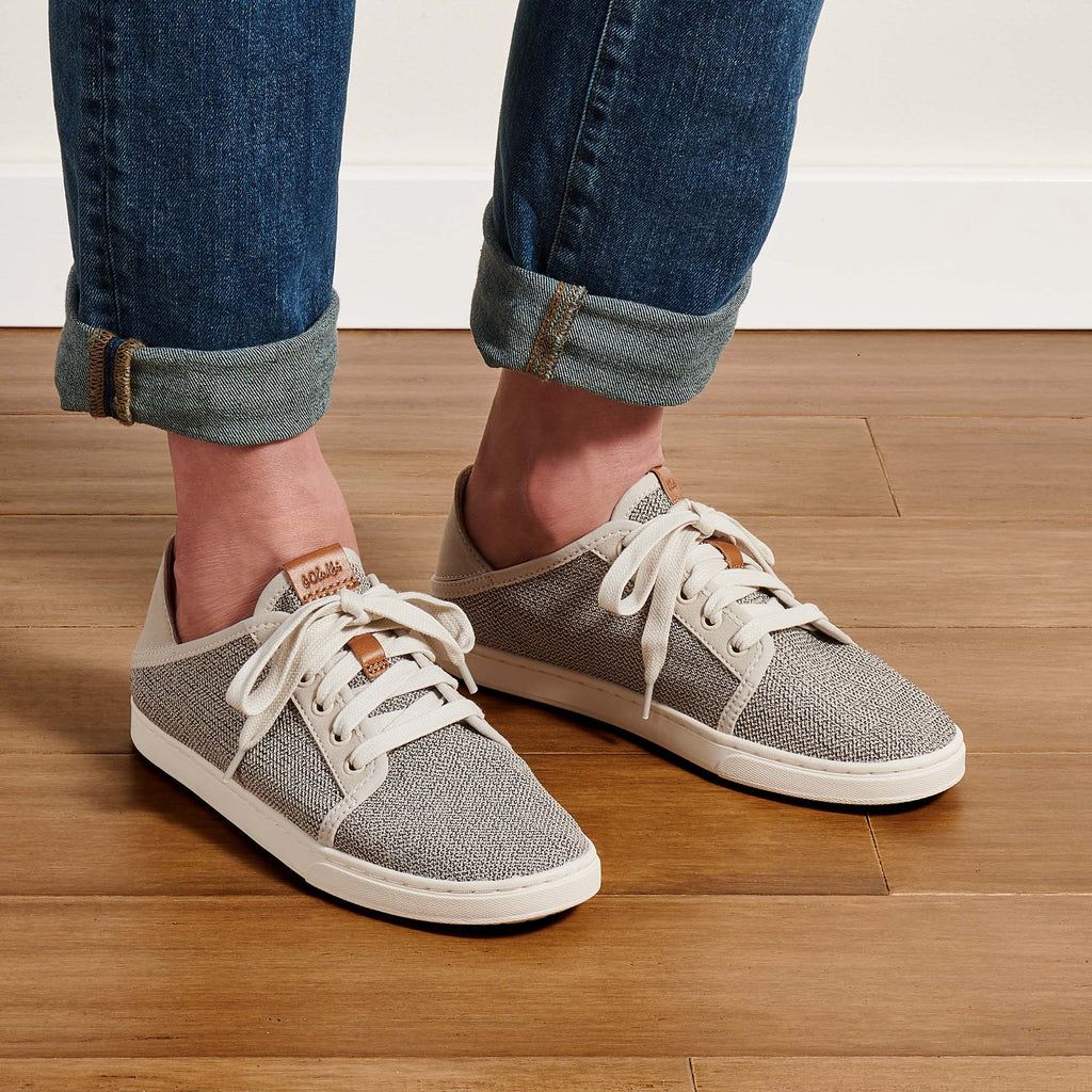 Women's Olukai Pehuea Lī Sneakers Grey | ILKRGWT-93