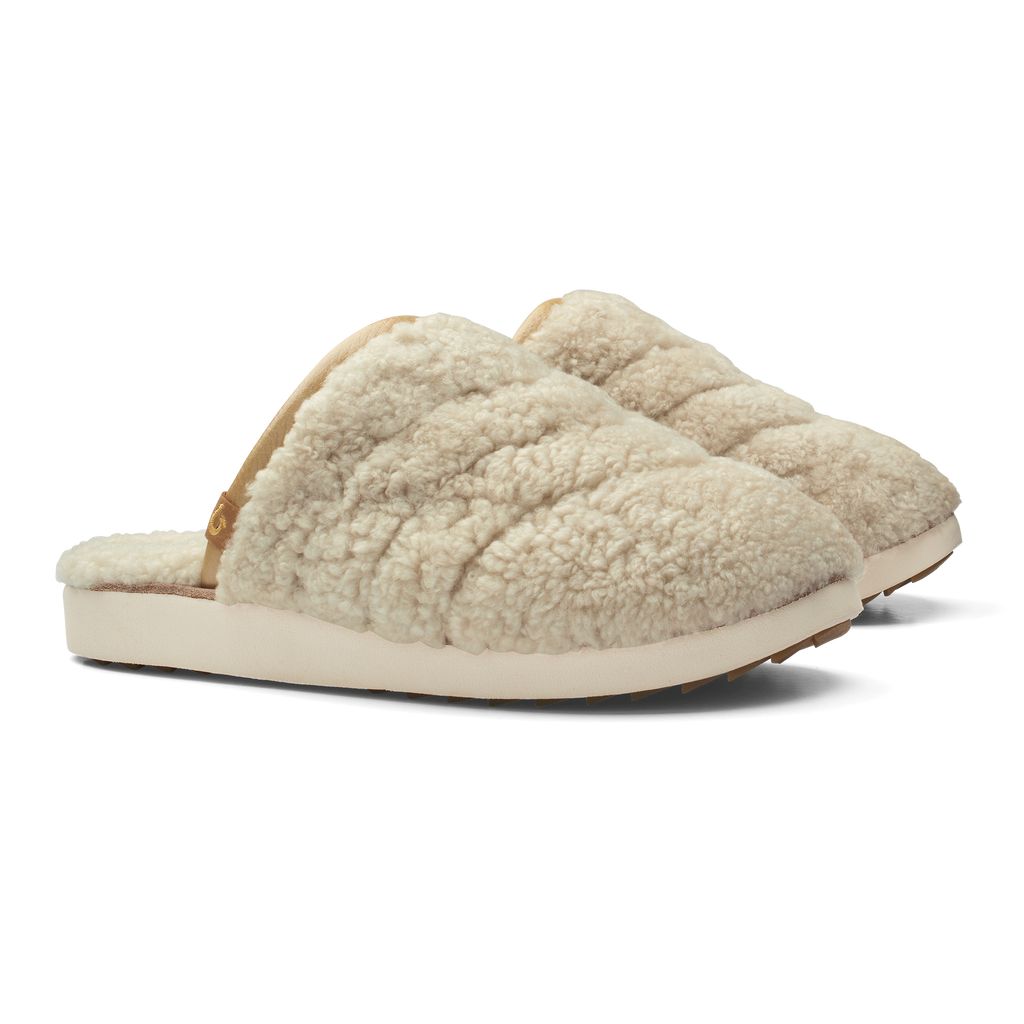 Women's Olukai Pūpū Mua Slippers White | DQMSALE-78