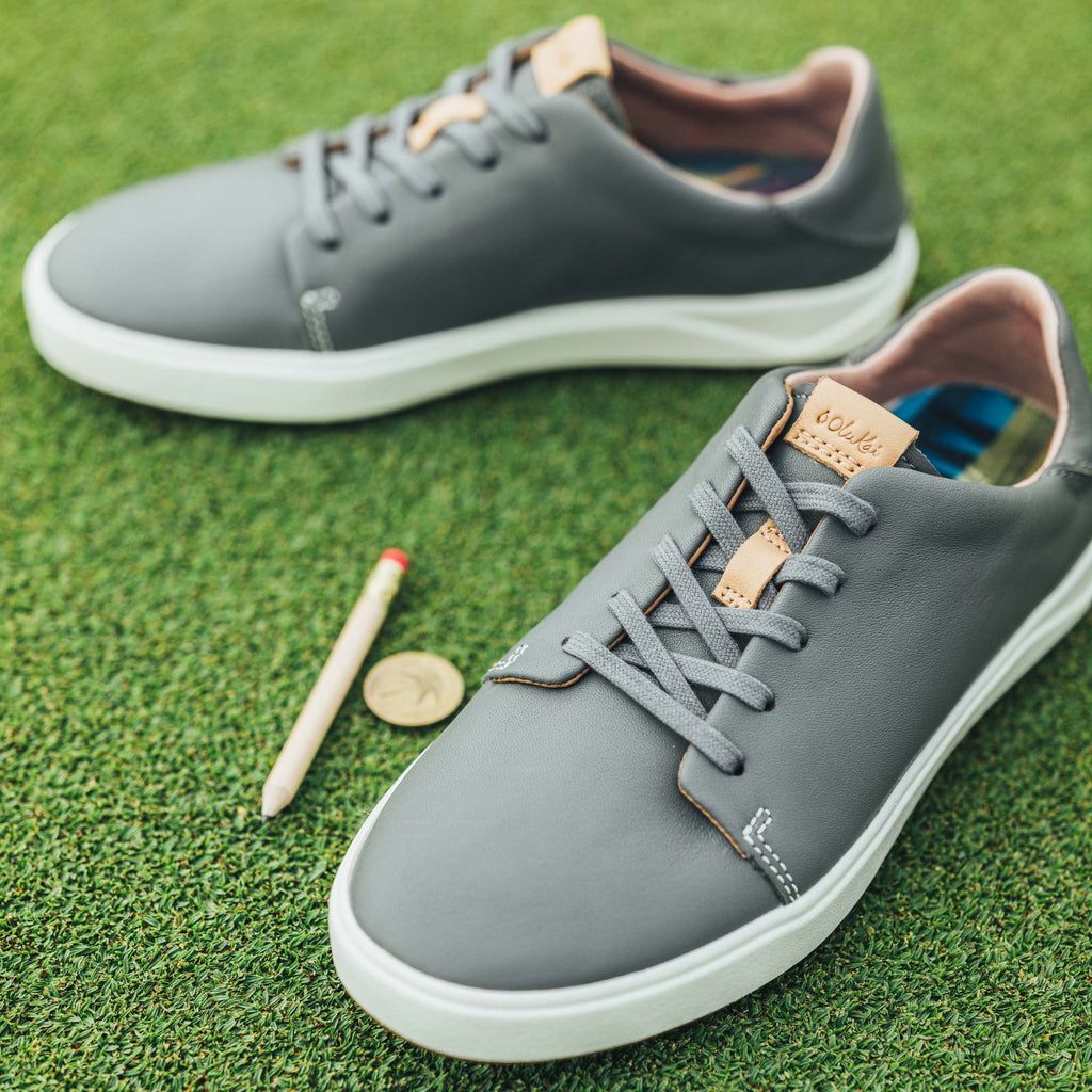 Women's Olukai Wailea Golf Shoes Grey | VPMNLKH-83