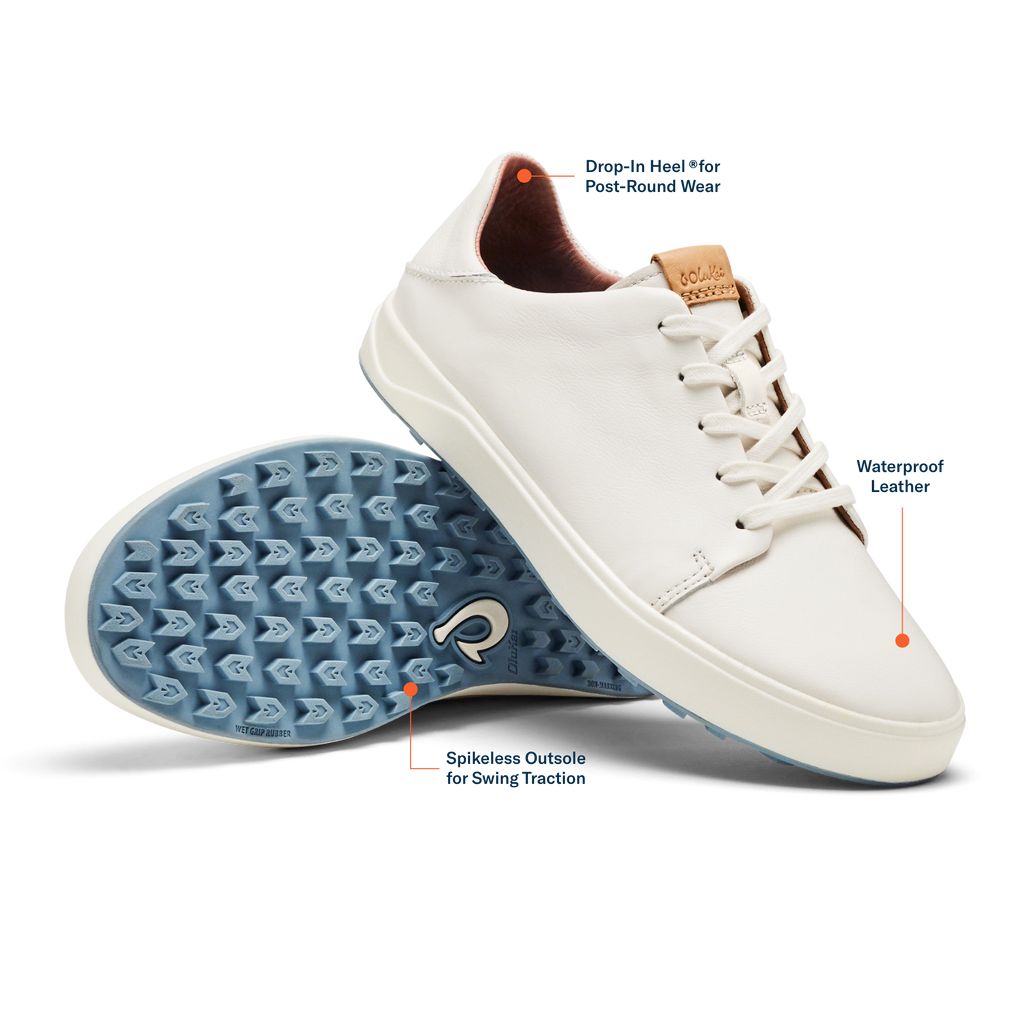 Women's Olukai Wailea Golf Shoes White | VUWDGEM-57