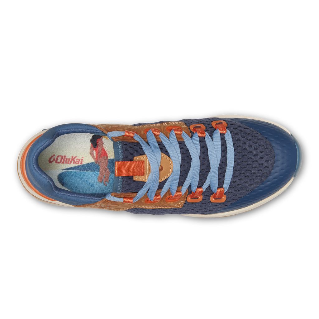 Women's Olukai Wailuku Golf Shoes Blue | FRHQSCE-14